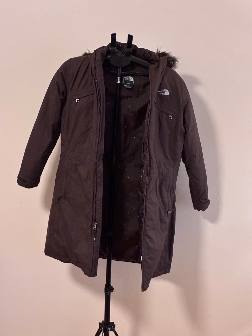 The North Face Kids Dark Brown Hooded Insulated Parka